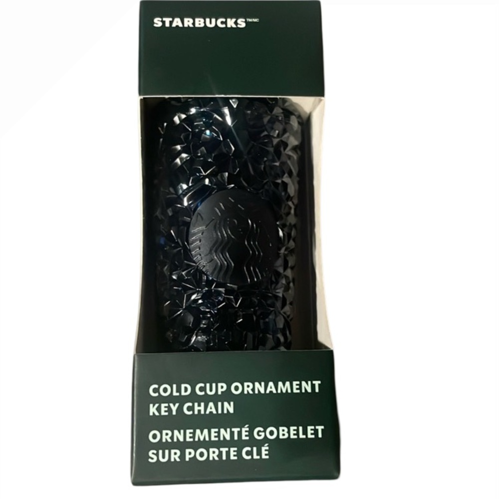 Starbucks Black Cold Cup Ornament Key Chain